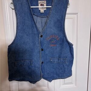Embroidered Florida gators denim vest